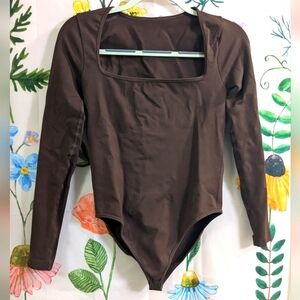 Brown compression bodysuit